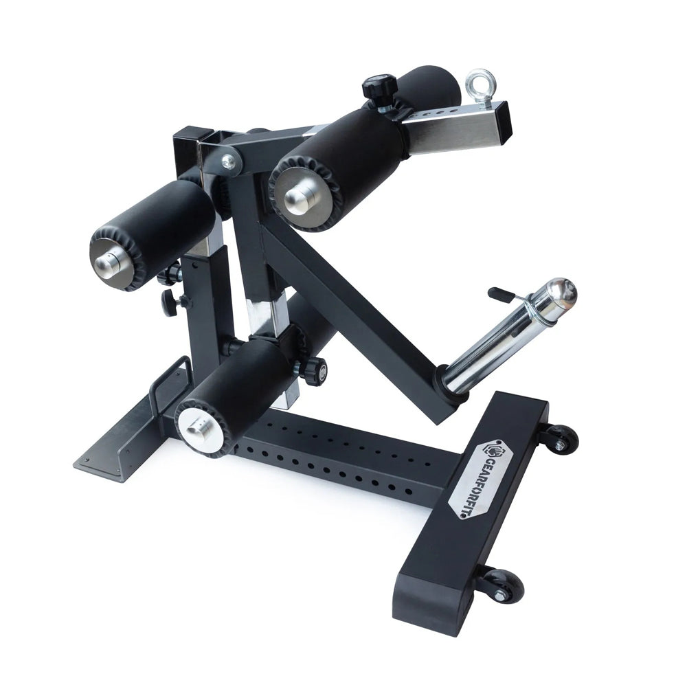 Freestanding leg extension curl attachment