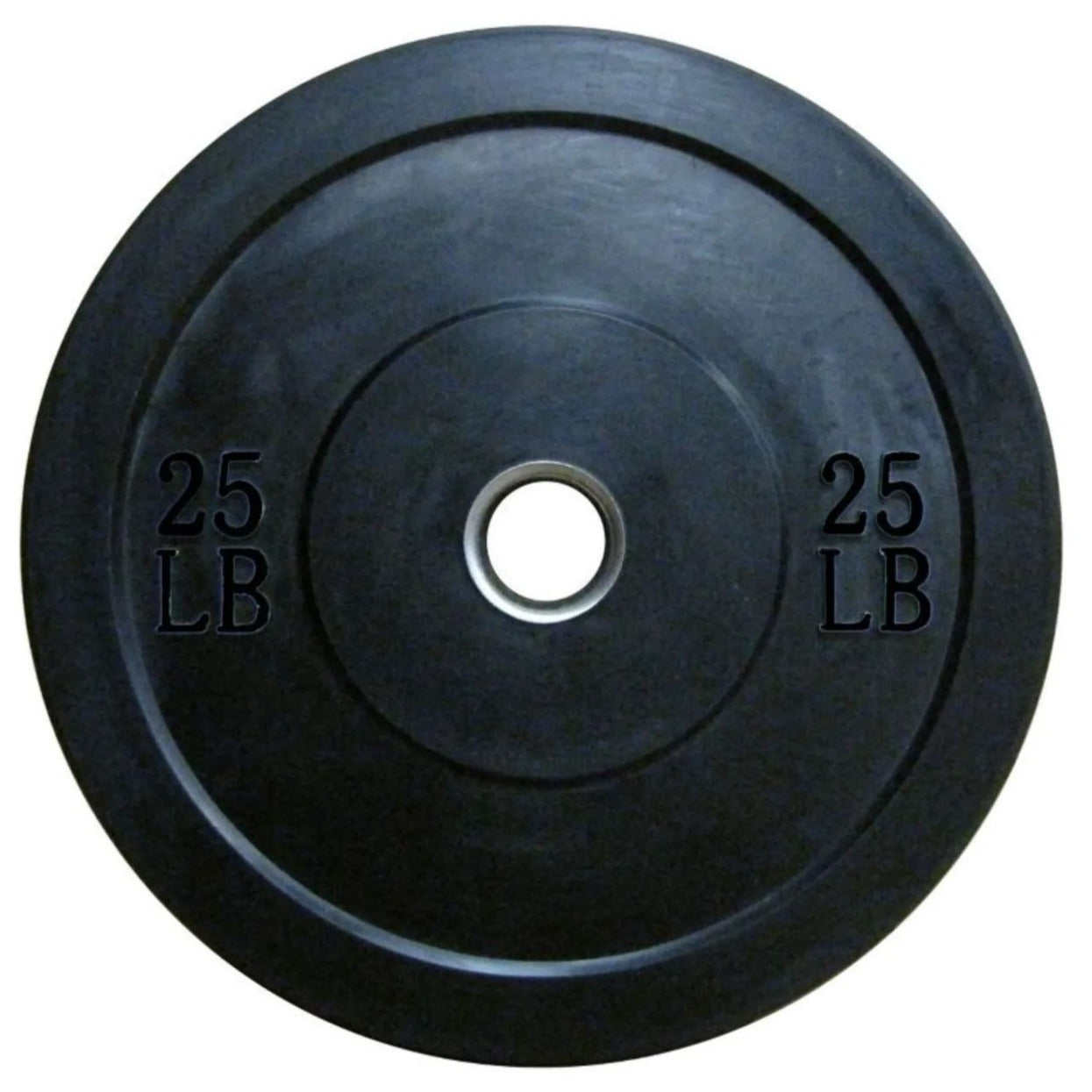 25 LB BLACK OLYMPIC RUBBER BUMPER PLATE