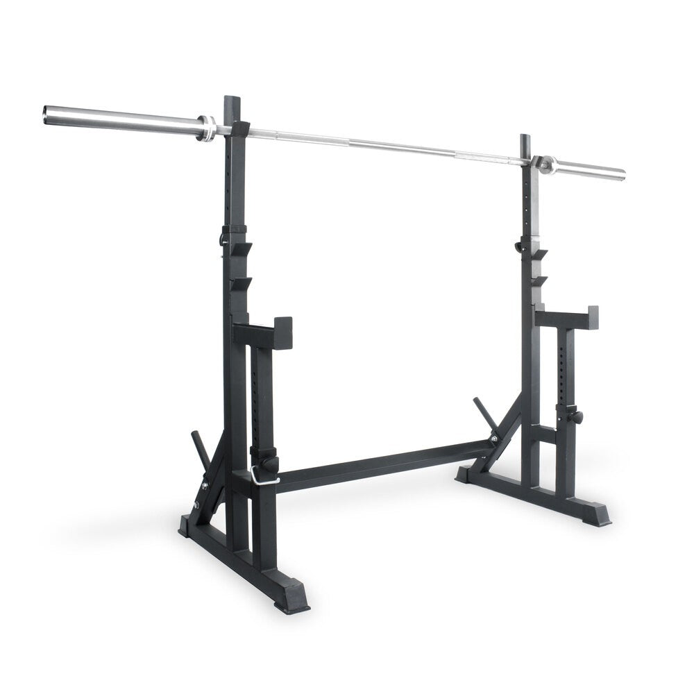 Squat & Bench Press Rack With Adjustable Spotter