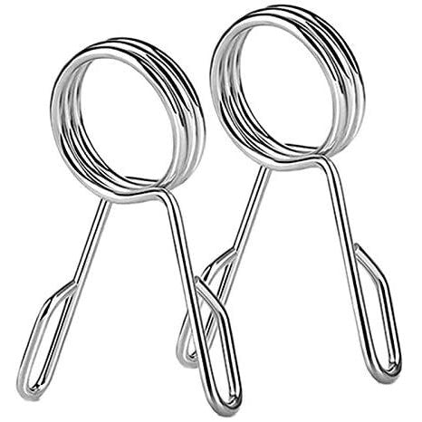 OLYMPIC BARBELL SPRING COLLARS (PAIR) FOR 2