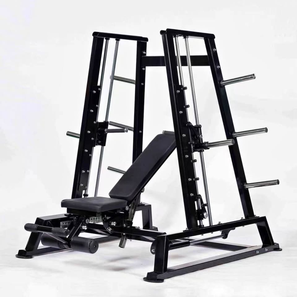 Adjustable Converging Smith Machine (Plate Loaded)
