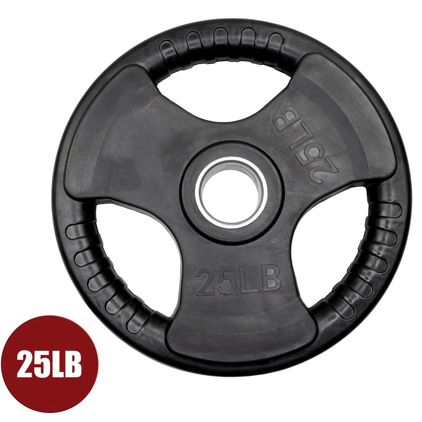 25LB VIRGIN RUBBER GRIP OLYMPIC PLATE (SINGLE)