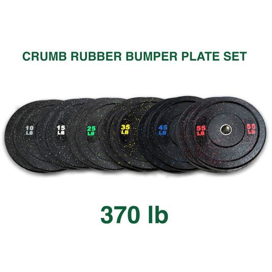 370LB CRUMB RUBBER BUMPER PLATE COMBO
