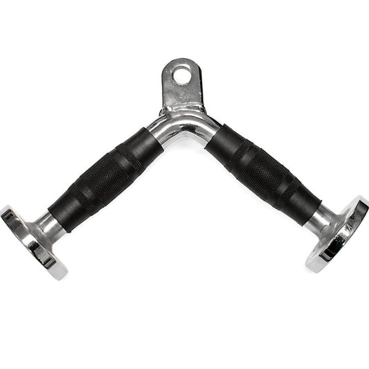 BARBELL DELUXE TRICEP V-BAR WITH RUBBER HANDGRIPS