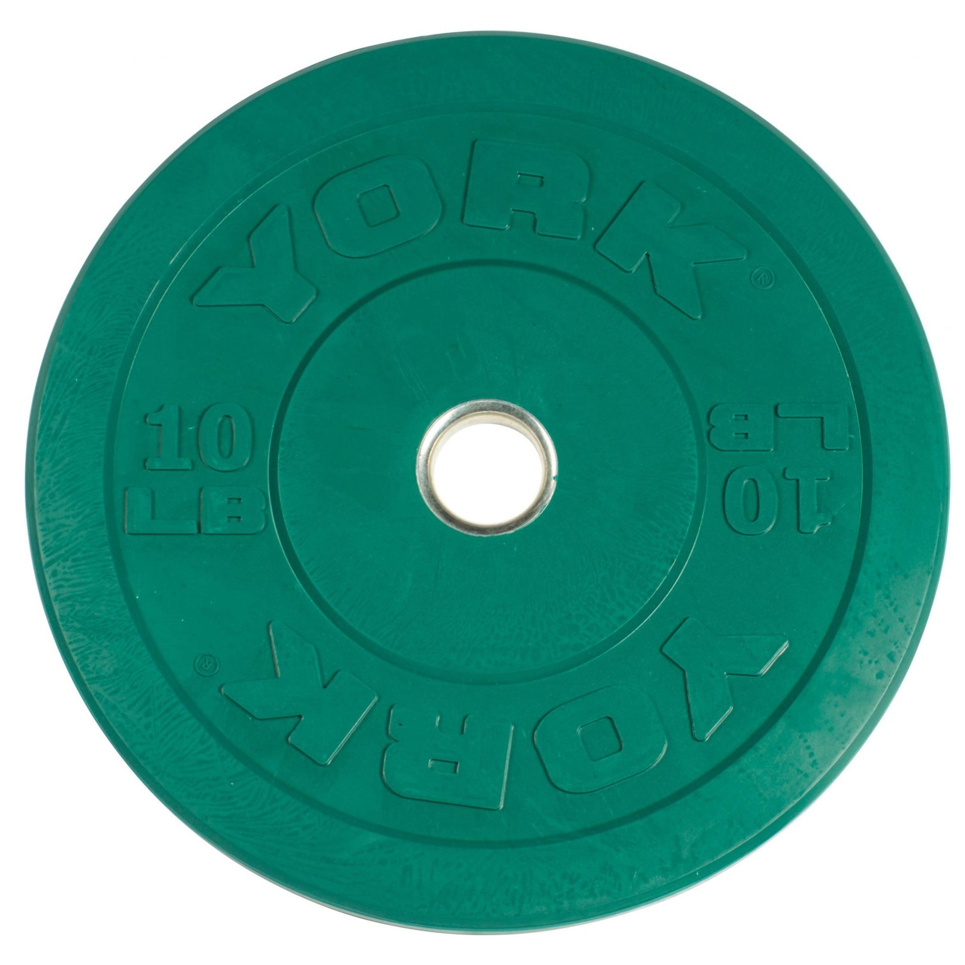 York Green 10 Lb Rubber Training Bumper Plate