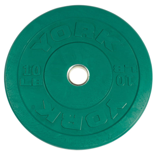 York Green 10 Lb Rubber Training Bumper Plate