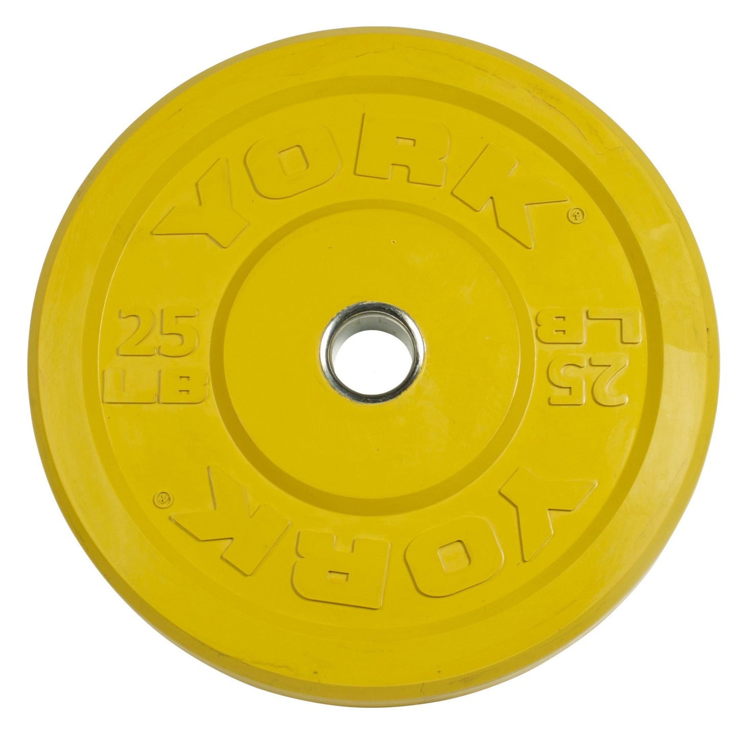 York Yellow 25 Lb Rubber Training Bumper Plate