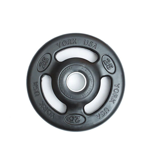 25lb 2″ Iso-Grip Rubber Encased Steel Olympic Plate