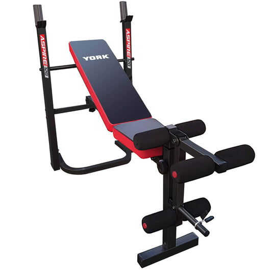 York Aspire 120 Exercise Bench With Leg Curl