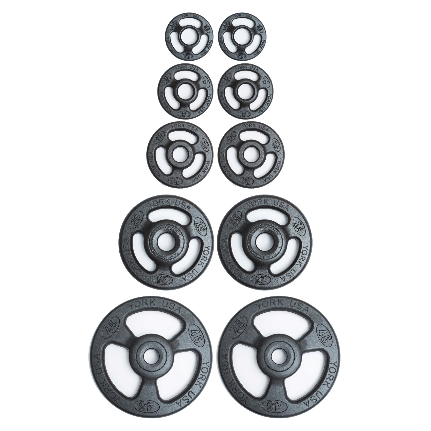 175 lb Iso-Grip Steel Olympic Plate Set