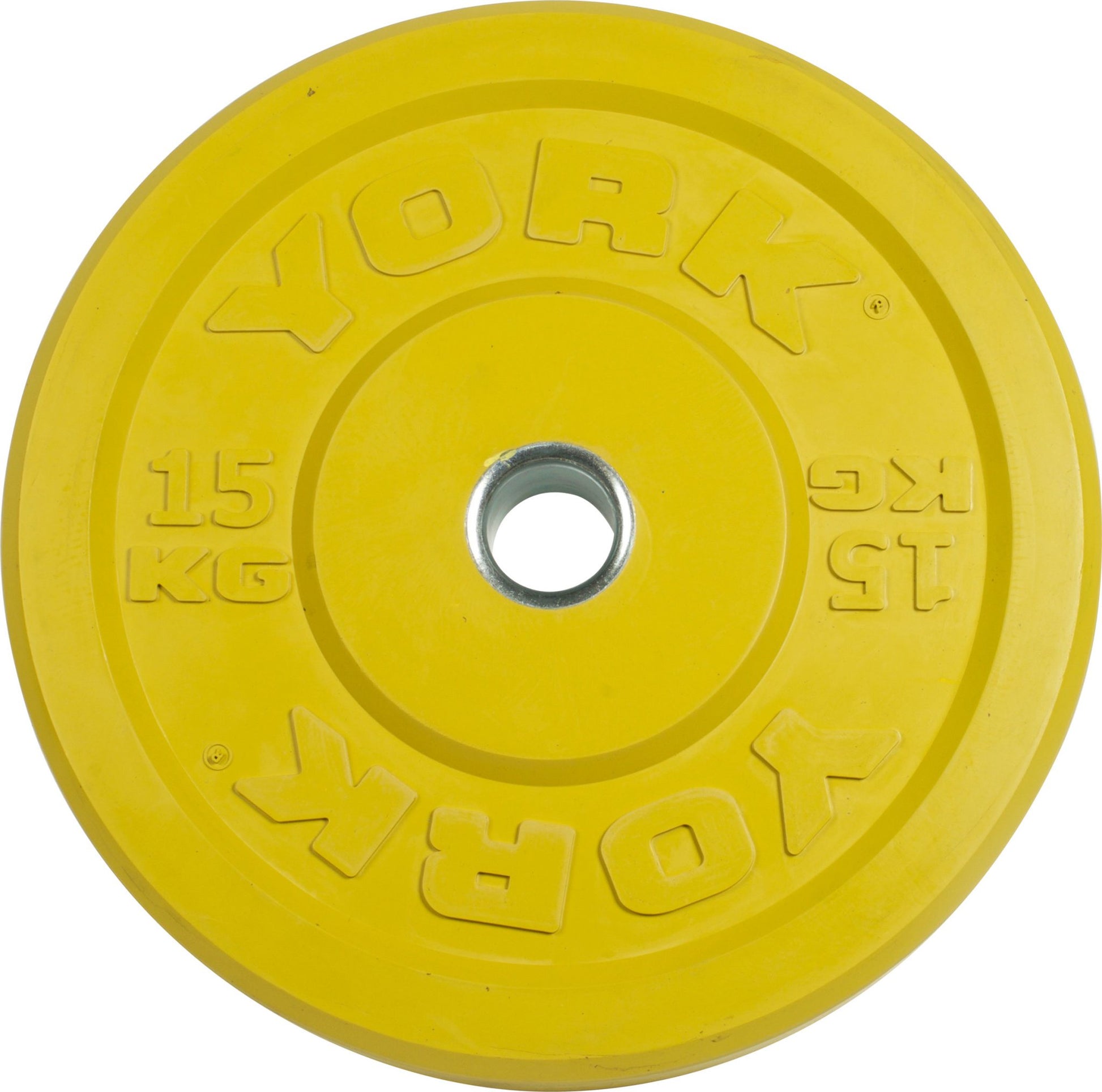 15kg York Bumper Plate Yellow