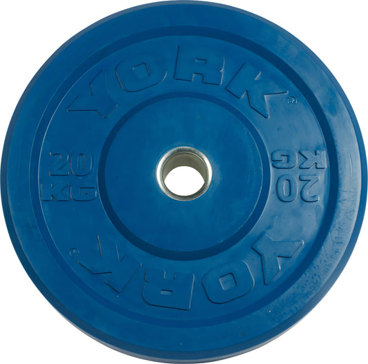 20kg York Bumper Plate Blue