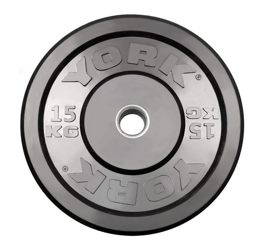 15kg York Rubber Training Bumper Plate