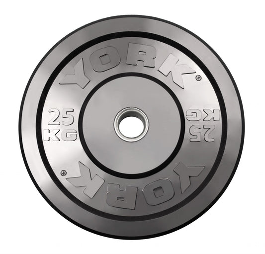 25kg York Rubber Training Bumper Plate