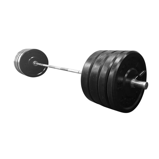 155kg York Rubber Training Bumper Plate Set with Women’s bar 32003